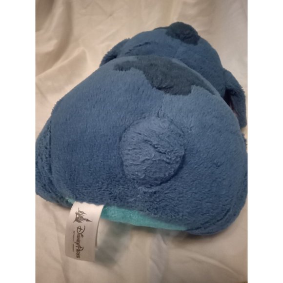 Disney Parks Lilo & Stitch Blue Stitch Alien 15" Plush Stuffed Sitting Seated - Picture 3 of 3